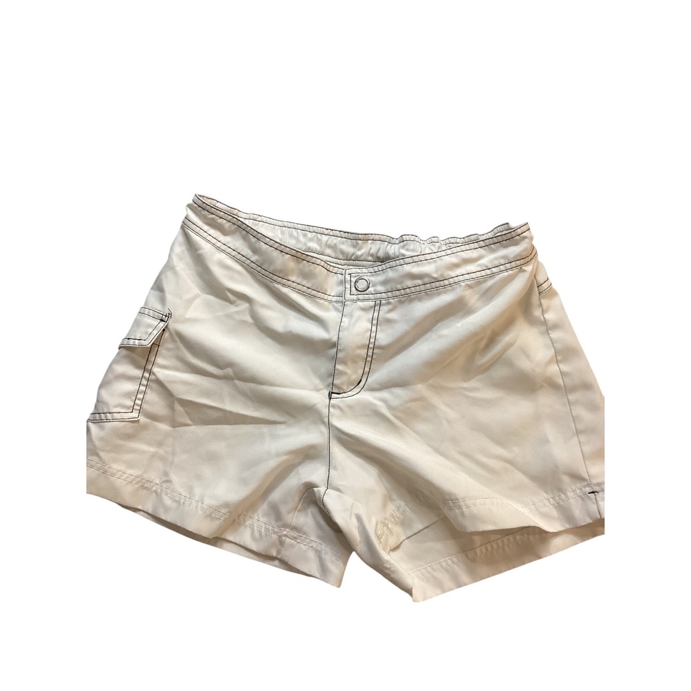 Catalina Womens Board Shorts Arctic White Black Stitchā Cargo Pocket